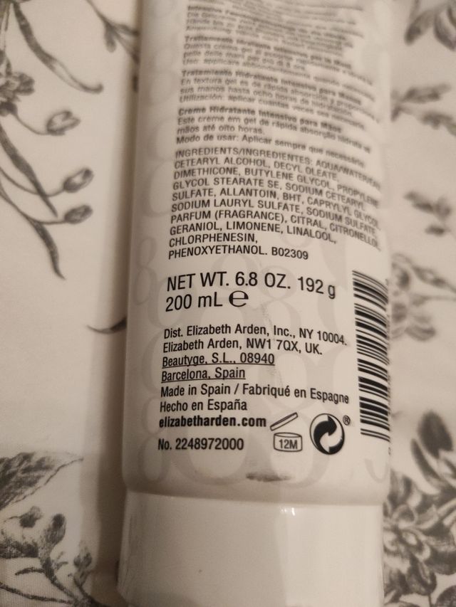 Elizabeth Arden crema de manos