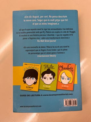 Libro Wonder en Catalán