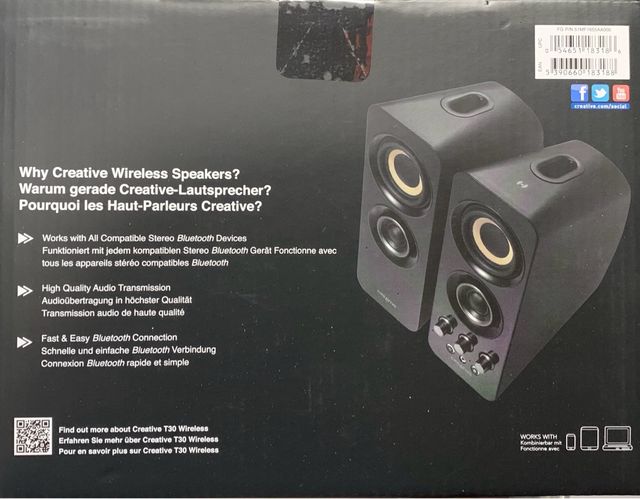 Altoparlanti Bluetooth Creative T30