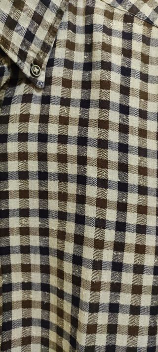 Camisa de algodón Massimo Dutti cuadros talla M