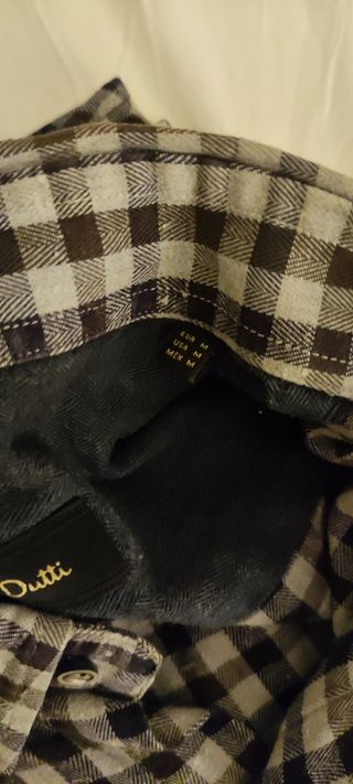 Camisa de algodón Massimo Dutti cuadros talla M