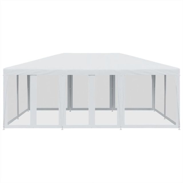 Tenda per feste con 10 pareti in rete HDPE