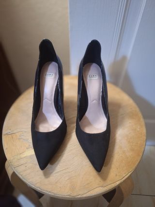 Zapatos zara tacón 
