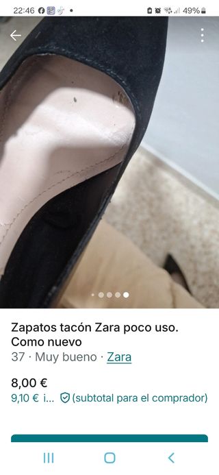 Zapatos zara tacón 