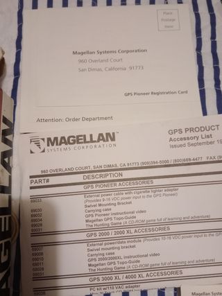 GPS Pioneer magellan retro vintage 