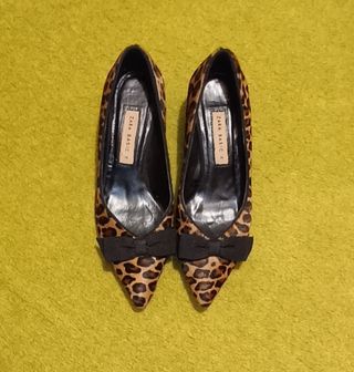 Zapatos leopardo tacón Zara 36 