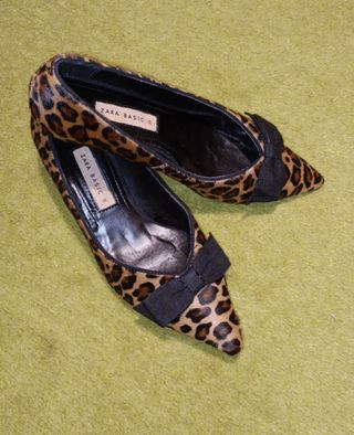 Zapatos leopardo tacón Zara 36 