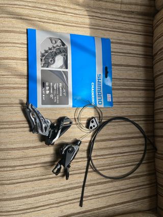 Platos bicicleta y cambio shimano