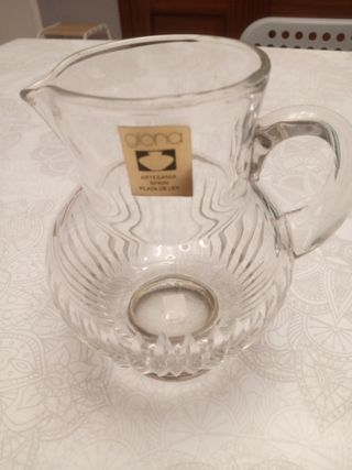 Jarra de Cristal y Plata