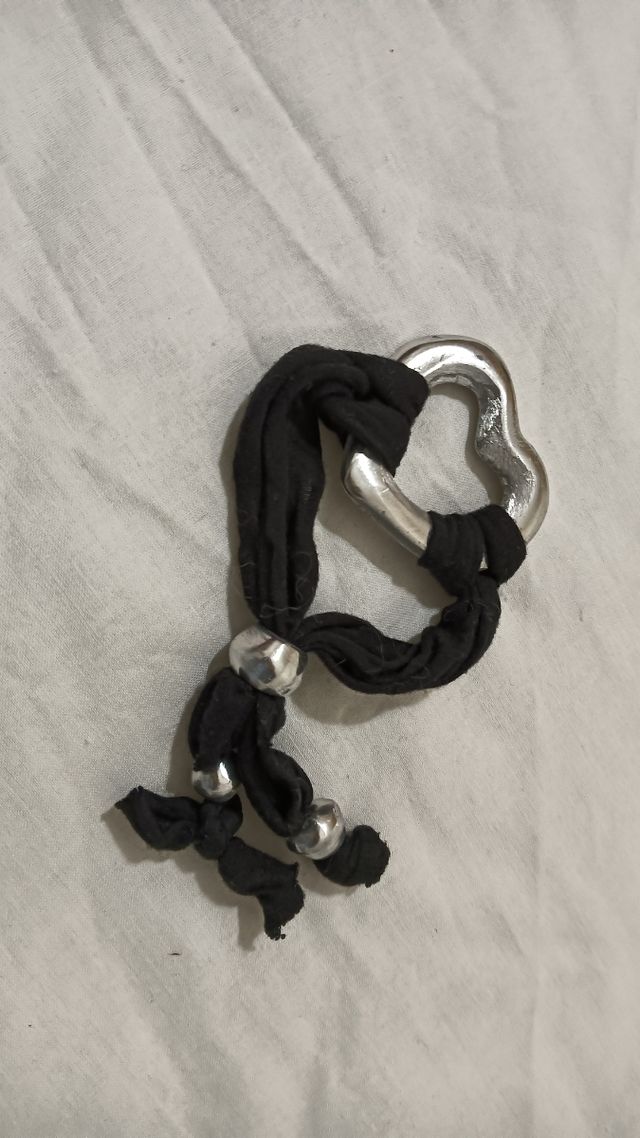 Pulsera corazón plata