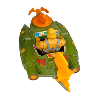 Wind Raider Motu Origins, Figura He-Man(Masters del Universo Revelation) y Battle Cat Deluxe Masterverse