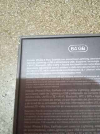 Caja  iPhone 8 plus