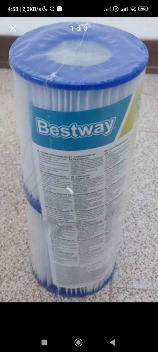 2 Filtri piscina BESTWAY