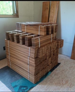 Tarima.Maciza Machiembrada Fachadas y Paredes