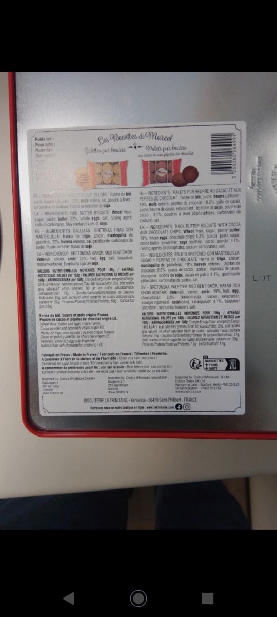 Scatola in metallo Biscuiterie La Trinitaine