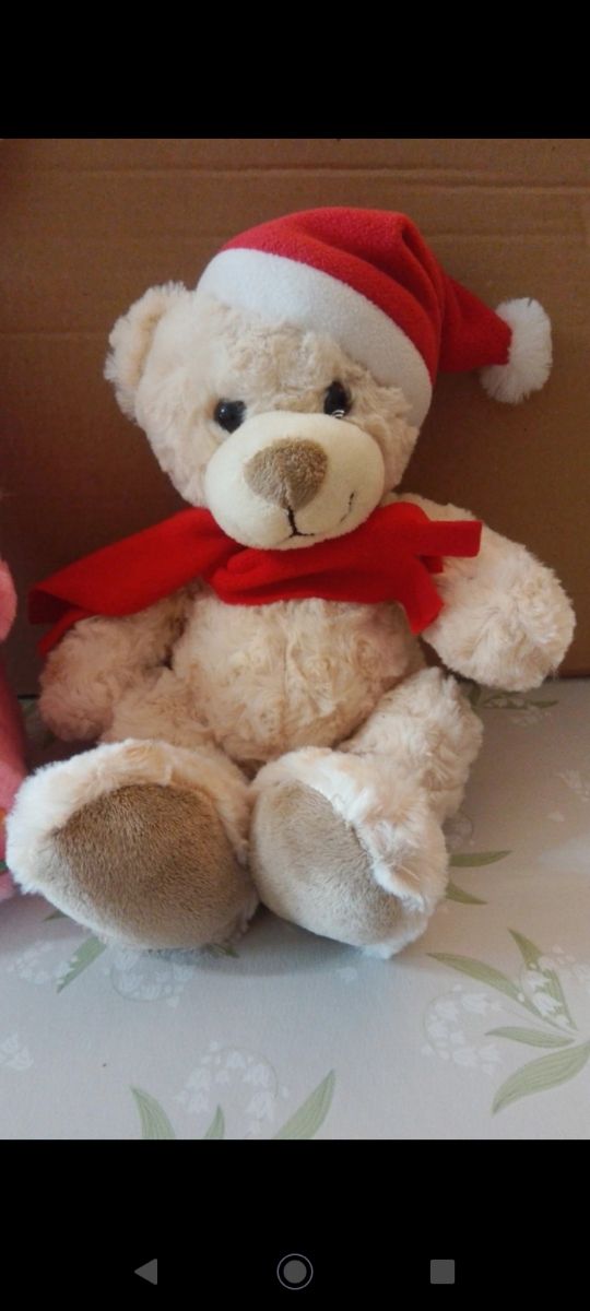 Peluche BUNNY, regalo di Natale con cuore e orso