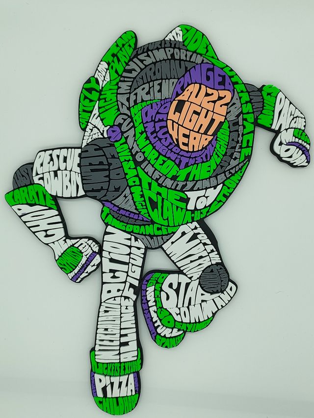 Buzz Lightyear - Caligrama 3D
