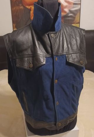 Chaleco de Cuero y Ante
