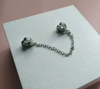 Cadena seguridad corazones 
