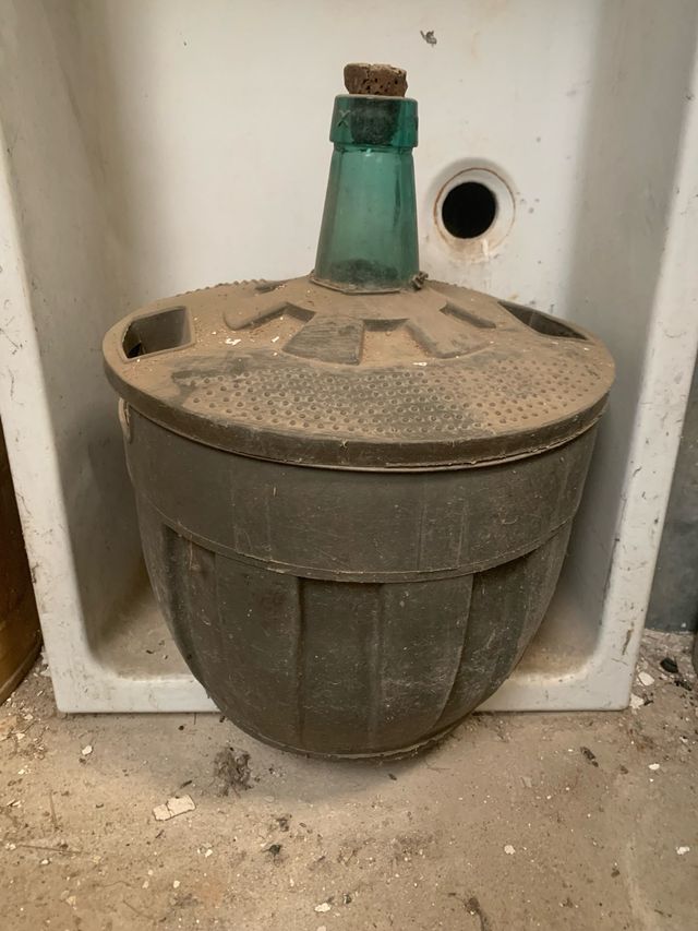 Garrafa cristal antigua