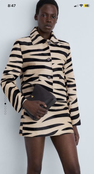 Chaqueta piel mango nueva 