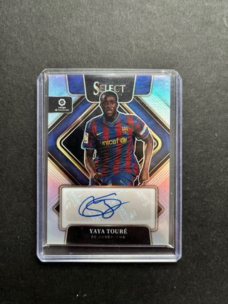 YAYA TOURE FCB TOPPS PANINI CROMO AUTO FIRMA BARÇA