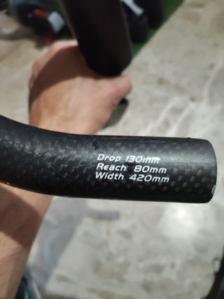 Manillar de carbono plano