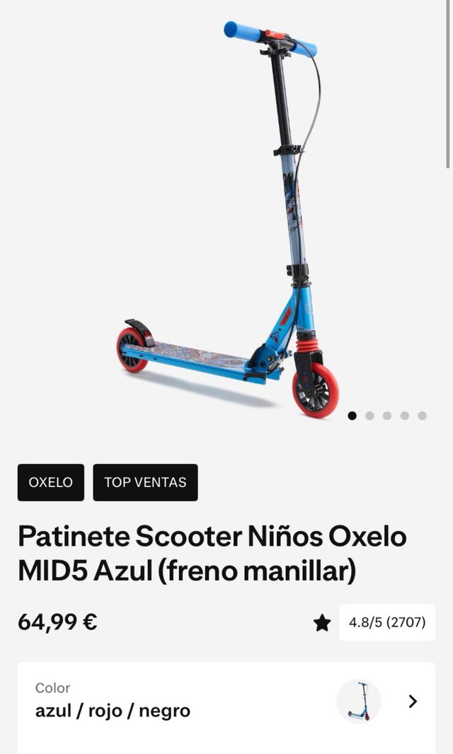 Patinete de 6 a 10 años