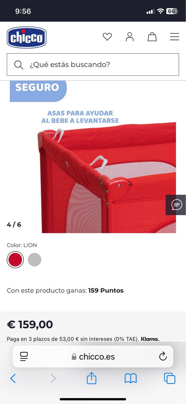 Parque de juegos cuna viaje