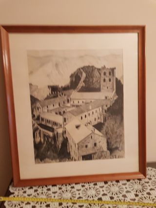 Dibujo con marco. Monasterio