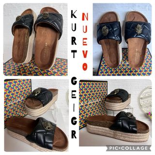 ZUEVO MULE KURY GEIGER NUEVO  con caja T.38 piel