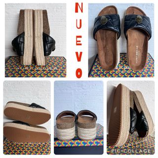 ZUEVO MULE KURY GEIGER NUEVO  con caja T.38 piel