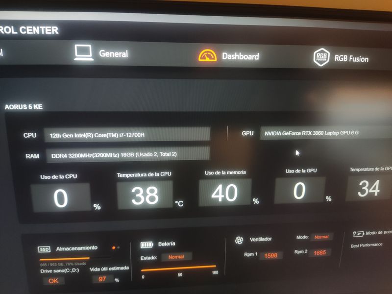 Portátil Aorus 5 KE afbeelding 7
