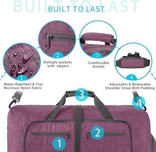 Vomgomfom Bolsa de Viaje Plegable de 115L, Maleta