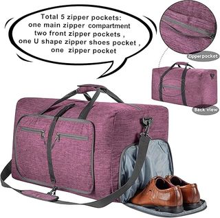 Vomgomfom Bolsa de Viaje Plegable de 115L, Maleta