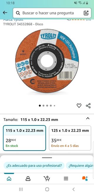 75 Discos de cortar y 10 discos repasar
