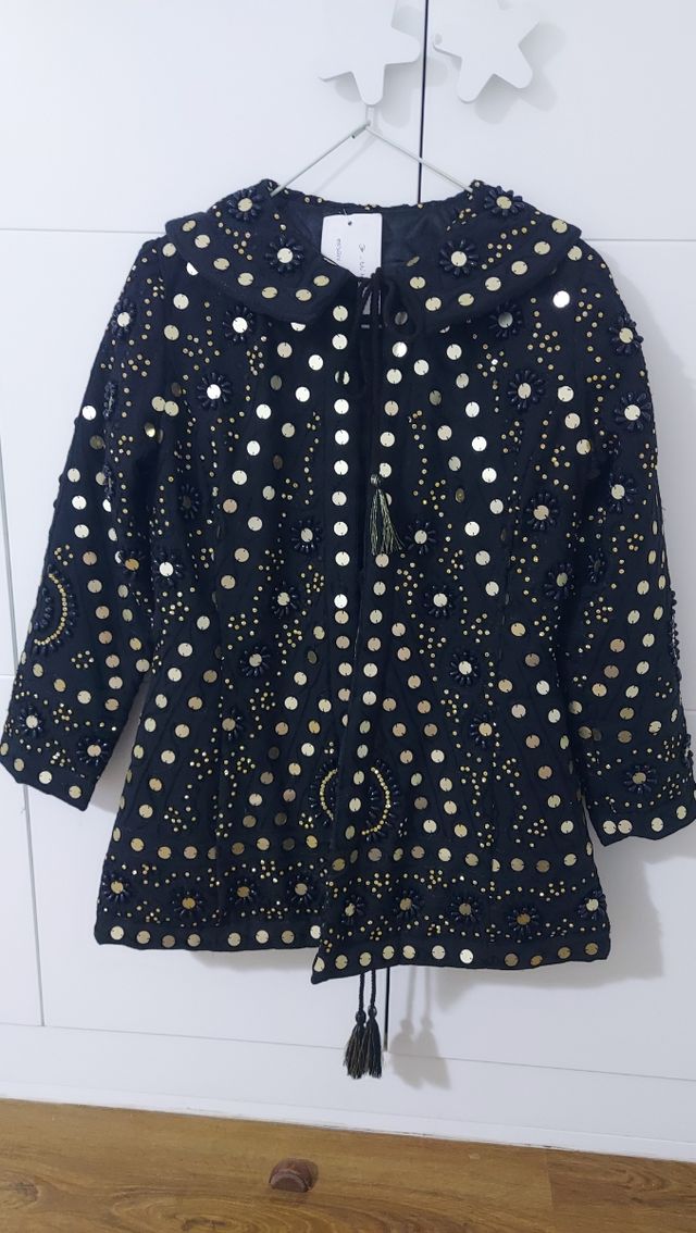 Chaqueta India espejos y piedras