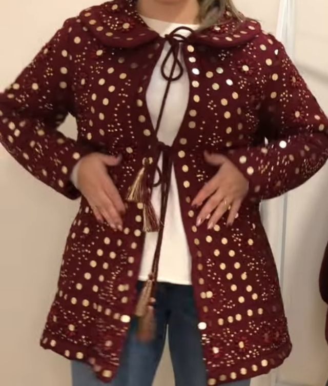 Chaqueta India espejos y piedras