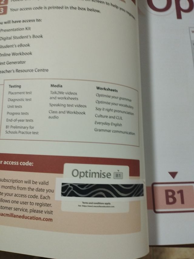 Optimise B1 Teacher's Book Premium Pack