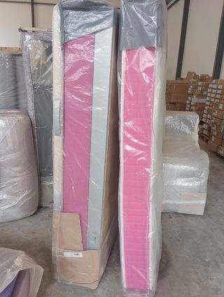 Canapé nuevo 90x180cm rosa 