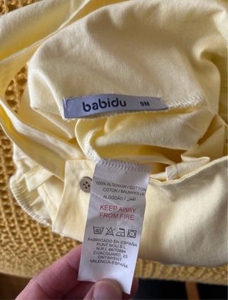 Peto/conjunto amarillo Babidu 