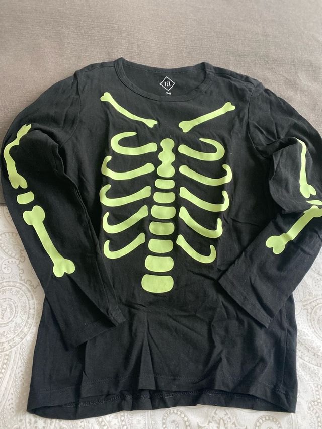 Camiseta Hallowen fluorescente
