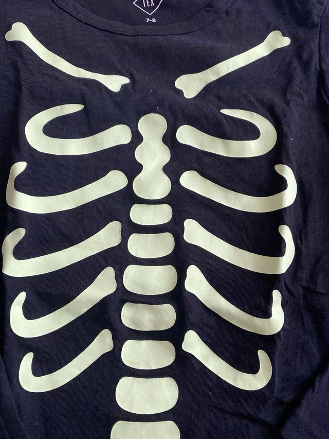 Camiseta Hallowen fluorescente