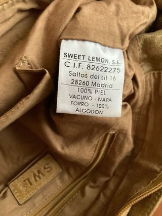 Bolso piel marrón Sweet Lemon