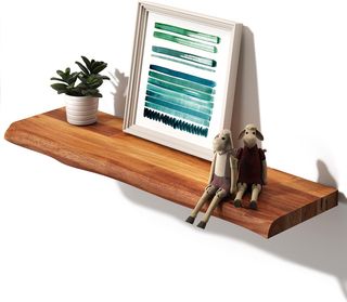 Estante Flotante de Madera de Acacia 90cm