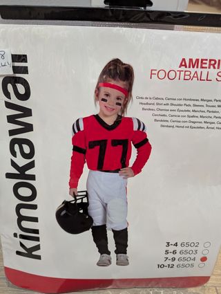 Disfraz de rugby americano