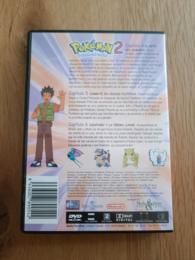 DVD Pokémon 2 Hazte con todos!