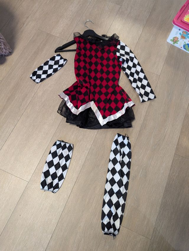 Disfraz arlequín niña