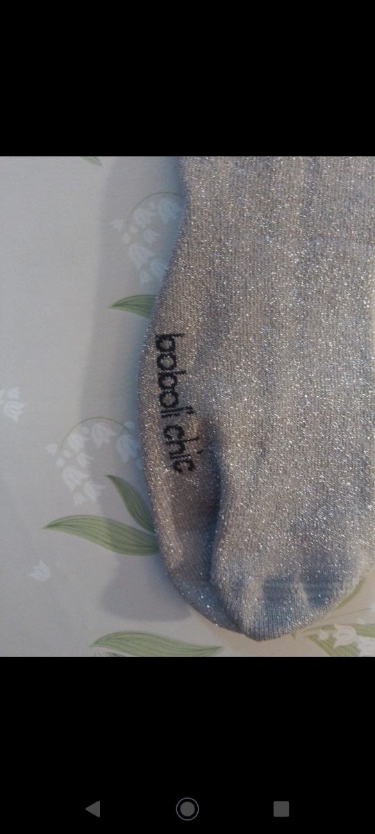 BOBOLI CHICO Leotardo, grigio con glitter, 8 anni