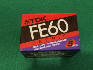 TDK Stereo Cassette FE60 NUOVE pacchetto da 5